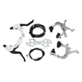 thumbnail image 2 of Colaxi Bike Brake Set Handle Replacement Maintain Accessories Universal Front and Rear Calliper Brake Levers for Work Cycling Garage Argent, 2 of 8