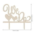 thumbnail image 2 of KALLORY Wedding Cake Topper We Do Retro Style Rustic Cake Decorations For Multi Cakes For Weddings Anniversaries, 2 of 8