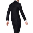 thumbnail image 6 of Men's Slim Fit 2-Piece Suit Set, Business Blazer Jacket and Dress Pants, Formal Wear For Wedding Party and Special Occasions,Black,L, 6 of 6