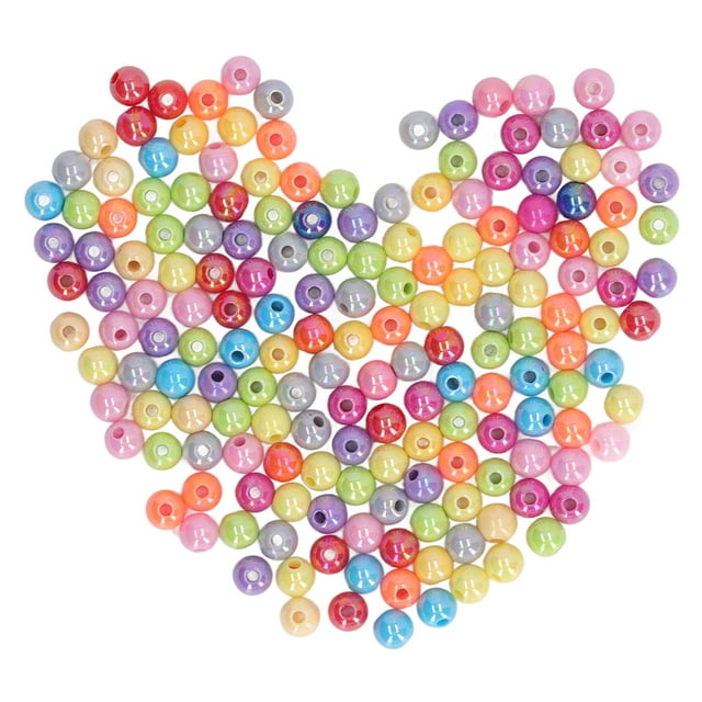 Abalorios Pastel, Abalorios Acrílicos Redondos Reutilizables Abalorios Fáciles Para Navidad ANGGREK Pastel Beads