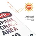 thumbnail image 6 of Propane Storage Area No Smoking Sign, OSHA Danger Sign, 24x36 Corrugated Plastic, 6 of 7