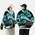 thumbnail image 4 of Fotbe Blue Viper Snake Chaqueta con Protección Solar UPF 50+ para Hombre y Mujer, Camisa con Capucha y Bolsillos-Large, 4 of 7