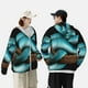 thumbnail image 4 of Fotbe Blue Viper Snake Chaqueta con Protección Solar UPF 50+ para Hombre y Mujer, Camisa con Capucha y Bolsillos-Small, 4 of 7