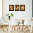 thumbnail image 4 of 3 Piece Modern Canvas Wall Art Romantic Red Wine Splash Painting for Kitchen Dining Room Pub Bar Wall Decor Wine Glass Music Notes Picture Print Contemporary Art 12x16inchx3pcs, 4 of 5