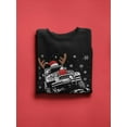 thumbnail image 3 of Off-Road Reindeer Car Sweatshirt Men -Smartprints Designs, Male x-Large, 3 of 4