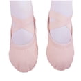 thumbnail image 2 of TFEOQRY Ballet Shoes for Girls Soft Sole Non Slip Elastic Straps Canvas Dance Slippers, 2 of 9