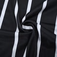 thumbnail image 6 of Women's Summer Tops Solid Color Summer Plus Size V-Neck Fashionable Striped Button Short Sleeved T-Shirt Top Tunic Tops Cute Loose Ladies Blouses Black 4XL, 6 of 7