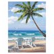 thumbnail image 1 of Cuadros Decorativos (DE0051) árbol de coco DIY taladro completo diamante pintura bordado Kits punto de cruz 20X30cm, 1 of 1
