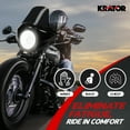 thumbnail image 4 of Krator Motorcycle Windshield, Motorcycle Fairing, 35 mm - 49 mm Fork Clamps, 5.75" Headlight, Blackout, Compatible with Harley Davidson Iron 883 2009-2020, 4 of 7
