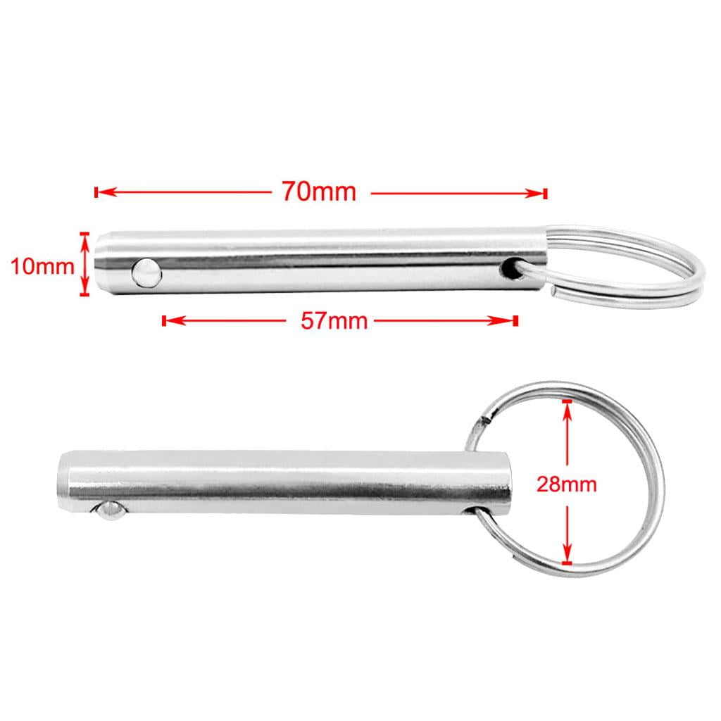 Nishiyuenyi 6 Pack Boat Bimini Top Quick Release Pin 3/8 inch 10mm Diameter 2.75inch Grip