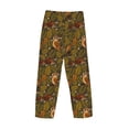 thumbnail image 3 of Lsque Autumn Leaves Owl Squirrel Print Men's Pajama Pants, Lounge Pant - Comfortable Home Wear,Elastic Waistband, Stylish Design-X-Large, 3 of 9