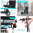 thumbnail image 6 of OUYESSIR Foldable Mobility Electric Scooters, 3 Wheel  for Seniors and Adults, Fits in car trunk,Lightweight 61 lbs & High-Power 700W,300lbs Capacity, 20 Mile Range,Attached Airline Battery,Black, 6 of 9