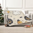 thumbnail image 7 of Yayeee Throw Blanket for Couch Soft Warm 60" x 80" Sofa Chair Bed Decoration, Halloween Black Pumpkins, 7 of 7
