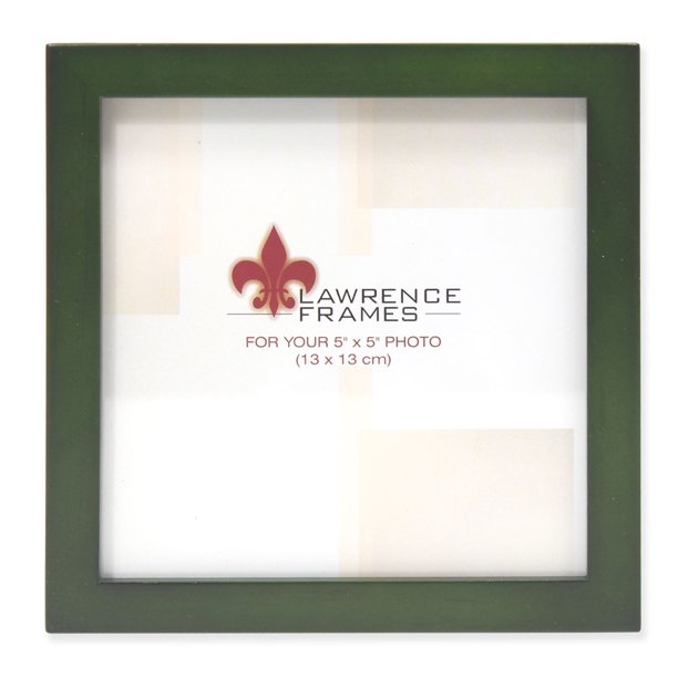 5x5 Green Wood Picture Frame Gallery Collection