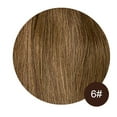 thumbnail image 1 of Straight Clip In Pu Hair Extensions Real Human Hair Brazilian Virgin Hairpiece 6pc/set Seamless Full 10-30" Natural Color, 1 of 5