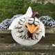 thumbnail image 3 of Pollo Sentado en la DecoracióN de Vallas Estatuas JardíN para Gallo Arte Pared Esculturas Patio Granja, 3 of 10