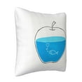 thumbnail image 2 of LNWH Decorative Pillow Covers, Glass Water Fish Square Sofa Decorative Knit Pillow Case, 22"x22", 2 of 8