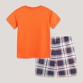 thumbnail image 6 of HCNTES Toddler Boy Summer Clothes kid Boy Outfits Crewneck Dinosaur Print Short Sleeve Shirt and Short Toddler Boy Shorts Set, 6 of 7