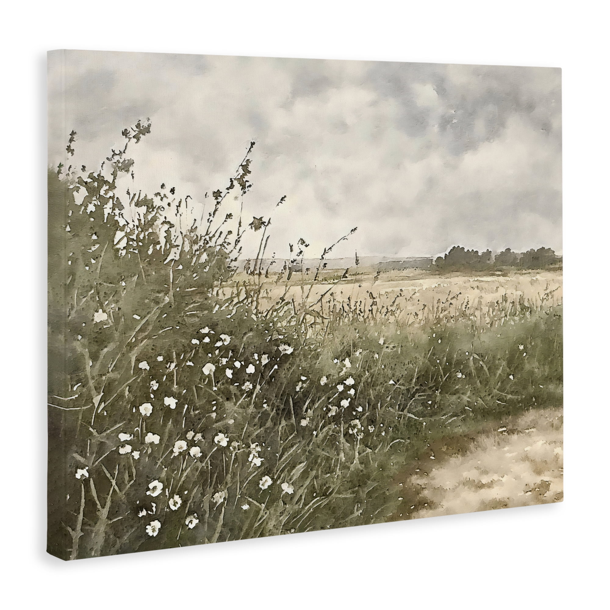 Stupell Industries Soft Meadow Landscape at Dusk Canvas Wall Art, design by Riley B