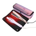 thumbnail image 2 of Hair Tools Travel Bag Heat-Resistant Curling Iron Organizer Bag with Detachable Heatproof Mat Travel Storage Case Pink Butterflies Flying, 2 of 8