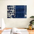 thumbnail image 3 of Elephant Stock Indigo Batik I Wall Art - Horizontal Canvas Wall Art - Living Room Wall Decor - Abstract Canvas - Blue And Beige Decor By Wild Apple Portfolio - 12" x 8", 3 of 8