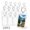 White 24Pcs, variant on Acrylic Clear Photo Frame Keychain, 2 x 3 Inch Picture Insert, DIY Craft Blank Pendant for Purse Backpack