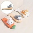thumbnail image 7 of Cute Door Stopper Bumpers Non Slip Heavy Duty Anti-Pinch PVC Animal Shape Wedge Door Stop Doorstop for Door Clearance Family , Cat, 7 of 7