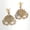Gold, variant on Feather Mask Dangle Earrings