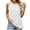 White, variant on Women Sexy Halter Tank Top Pleated Loose Fit Summer Sleeveless