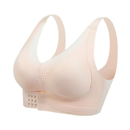 New Arrivals Nexjvus Nursing Bras Wirefree Button Soft Gathering Bra Fashion Lace Bra Size M-5XL