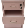 thumbnail image 4 of ​​Pink Modern 3-Layer Metal Mobile File Cabinet with Lock,Silent Slides & 4 Wheels,for Home Office & Desktop Clutter-Free​, 4 of 13