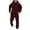 xR Wine, variant on Mens 2 Piece Tracksuit Set Soft Hoodies and Sweatpants Sets Jogging Workout Casual Sweatsuit Spring Beige L