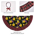 thumbnail image 4 of Sigee Daisies Flowers for Christmas Decoration Tree Skirt Christmas Plaid Tree Skirt,Christmas home decor Holiday Tree Skirt Fits TChristmas Tree-48", 4 of 6
