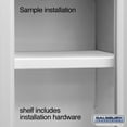 thumbnail image 2 of Salsbury Industries Compartment Shelf for 12 by 18-Inch Metal Locker, Gray, 2 of 4