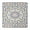 White-49, variant on Square Tablecloth Waterproof Bohemian, Retro Style Abstract Floral, Fitted Vinyl Table Cover with Elastic Edge, Backed, Easy to Clean