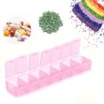 thumbnail image 3 of Fdit Divide Storage Box 7-Grid Watercolor Palette Jewelry Travel Repacking Plastic Container,Jewelry Storage Box,Travel Repacking Box, 3 of 10