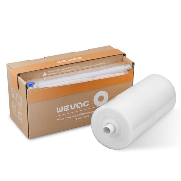 Wevac 11” x 150’ Food Vacuum Seal Roll Keeper with Cutter, Ideal Vacuum