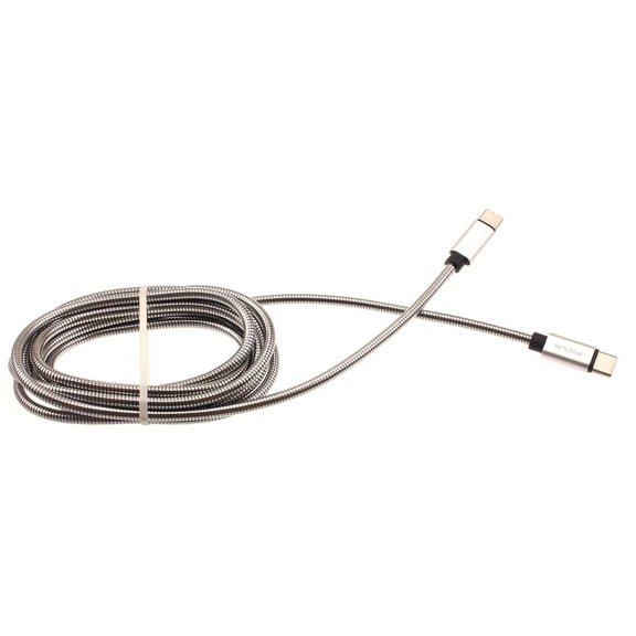 6ft Metal PD Cable for Motorola Moto G Play (2023) Phone - Type-C to USB-C Charger Cord Power Wire Sync Compatible With Moto G Play (2023)