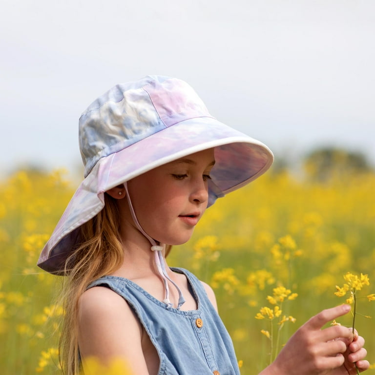 Jan & Jul Gro-With-Me Cotton Floppy Hat - Cotton Candy Tie-Dye Jan & Jul Gro-With-Me Cotton Floppy Hat - Cotton Candy Tie-Dye