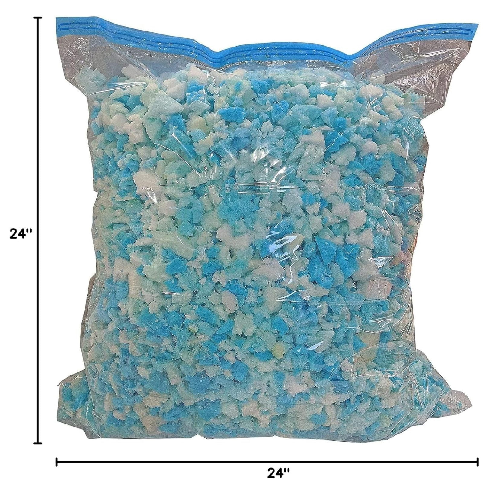 Mattress Grade High Density Cooling Shredded Memory Foam Filling Inserts for King Pillow Stuffing, Bean Bag Filler, Chair, Sofa, Pet Dog Beds, Cushions, and Couch Refill (10 lbs)