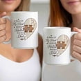 thumbnail image 3 of Customizaholic Memorial Dad Mug – A Piece Of My Heart Lives In Heaven Personalized Puzzle Heart Remembrance Coffee Mug, 3 of 5