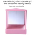 thumbnail image 3 of Kehuo Real Mirror Non Reversing Mirror No Mirror Image Non-Reversing Cosmetic Stand Mirror for Photo, Modeling, Interviews, Facial Correction, 3 of 8