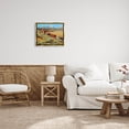 thumbnail image 2 of Western Ranch Horse Cattle Animals & Insects Painting Metallic Gold Framed Art Print Wall Art, 2 of 6