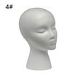 thumbnail image 4 of Glasses Display Stand Female Head Model Hairpieces Stand Holder Foam Wig Head Styrofoam Mannequin Head Foam Mannequin Head Model 8, 4 of 8