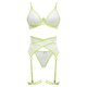 thumbnail image 3 of Gibobby Conjunto de lencería Sexy Body de Camisola Sexy con Cordones y Espalda Abierta con Panel de Malla para Mujer Lencería Sexy de San Valentín Body Encaje(Verde, G), 3 of 5