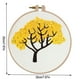 thumbnail image 3 of Wosthever 1 Uds Kit de bordado aro DIY flores plantas patrón Bastidor Para Bordar punto de cruz punzón Kit Borduurpakket Kruissteek Decoración Osmanto dorado, 3 of 6