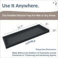 thumbnail image 3 of Tray Spacewiser para encimera o tocador, 11,7 cm, silicona, color negro, 3 of 6