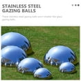 thumbnail image 5 of TABLZONE Reflective Hemisphere Garden Mirror Balls 6Pack Stainless Steel, 5 of 6