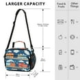 thumbnail image 4 of FORMRS Student Lunch Bag Insulated Reusable Cooler Box with Zipper Pockets, Blue Cute Train Pattern, 4 of 9