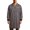 Gray, variant on Men’s Long Sleeve Collared Reflective Stripe Mid-Length Work Coat, High Visibility Uniform for Construction & Warehouse Shift Work Gray S